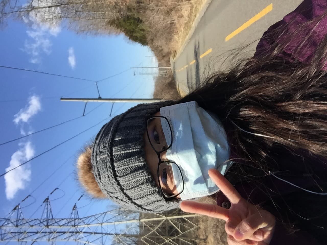 walking on trail